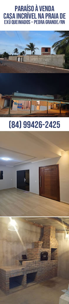 Paraíso à Venda: Casa Incrível na Praia de Exú Queimados – Pedra Grande/RN
