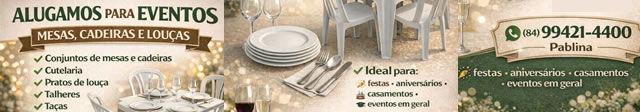 PABLINA - ALUGAMOS PARA EVENTOS