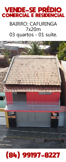 VENDE-SE PRÉDIO COMERCIAL E RESIDENCIAL